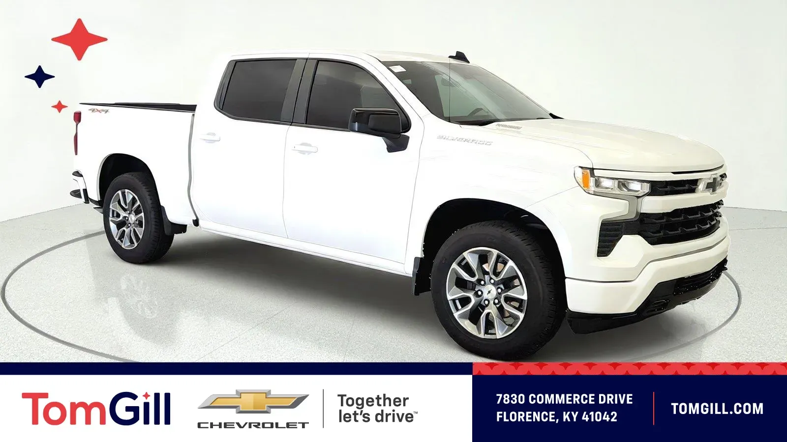 White 2026 Chevrolet Silverado 1500 RST for sale in Florence, KY