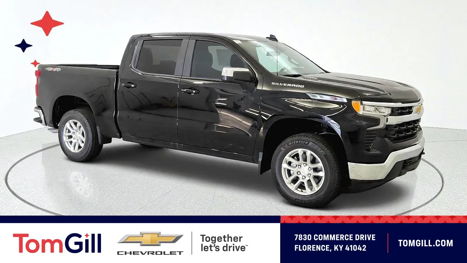 Black 2026 Chevrolet Silverado 1500 LT for sale in Florence, KY