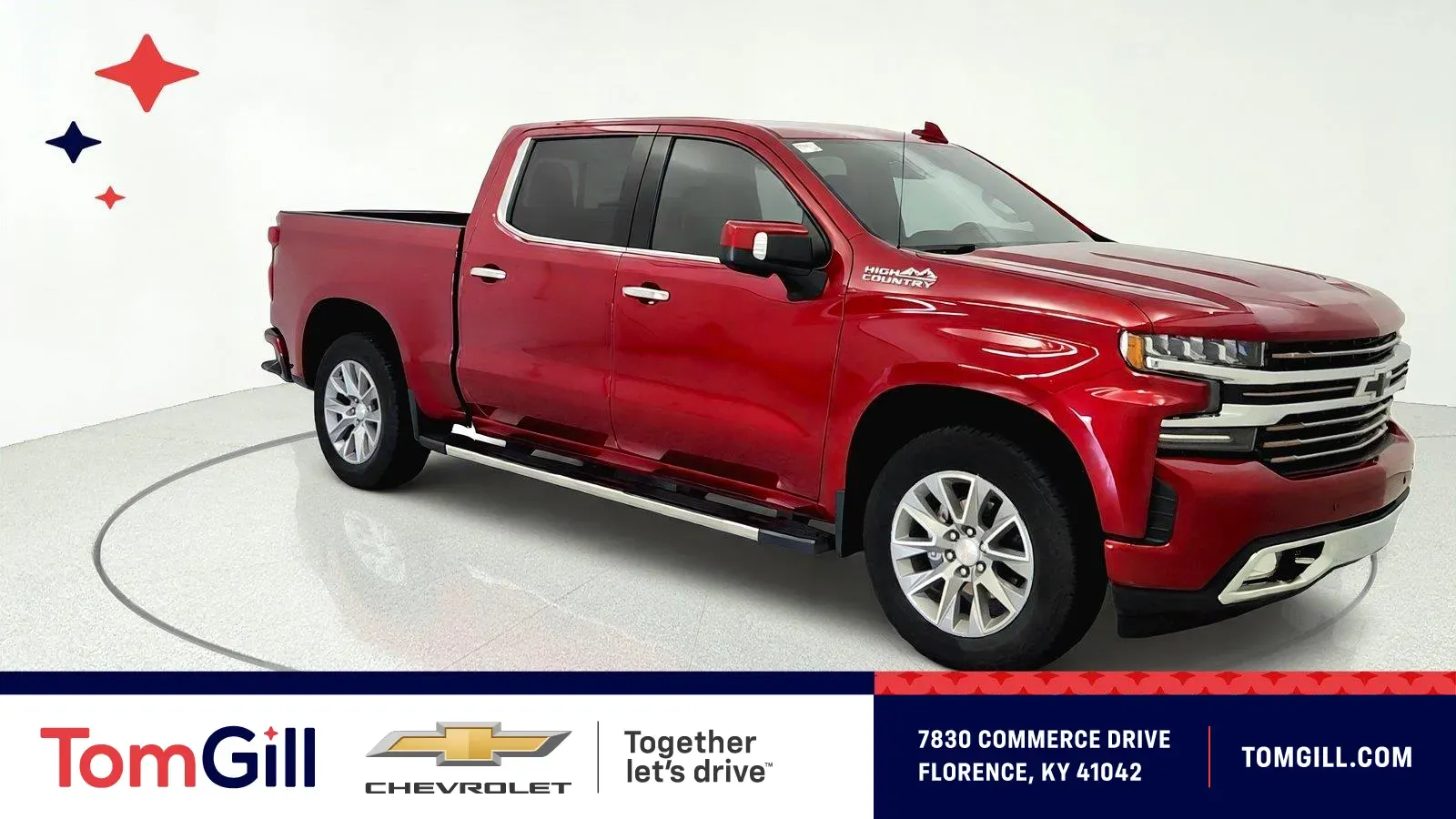 Red 2022 Chevrolet Silverado 1500 LTD High Country for sale in Florence, KY