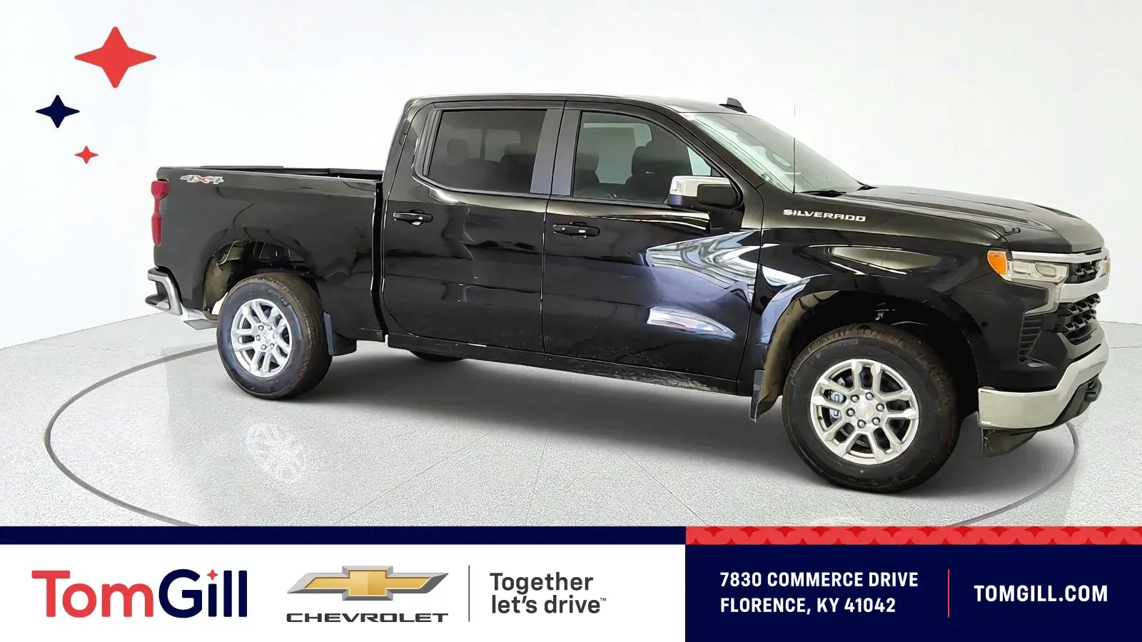 Black 2026 Chevrolet Silverado 1500 LT for sale in Florence, KY