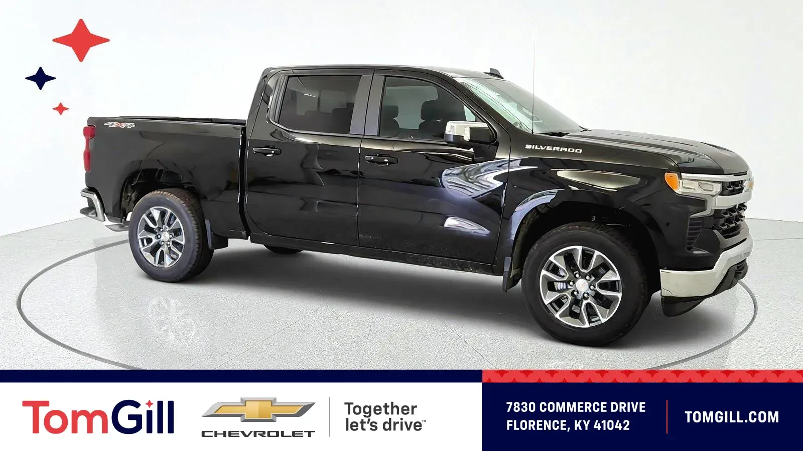 Black 2026 Chevrolet Silverado 1500 LT for sale in Florence, KY
