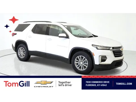 White 2023 Chevrolet Traverse LT Cloth for sale in Florence, KY