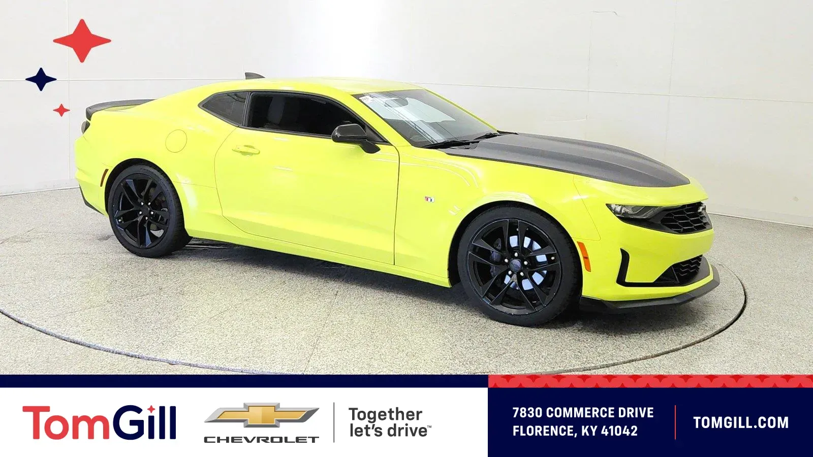 Yellow 2019 Chevrolet Camaro 1LT for sale in Florence, KY