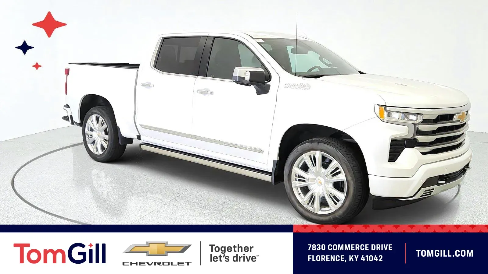 White 2023 Chevrolet Silverado 1500 High Country for sale in Florence, KY