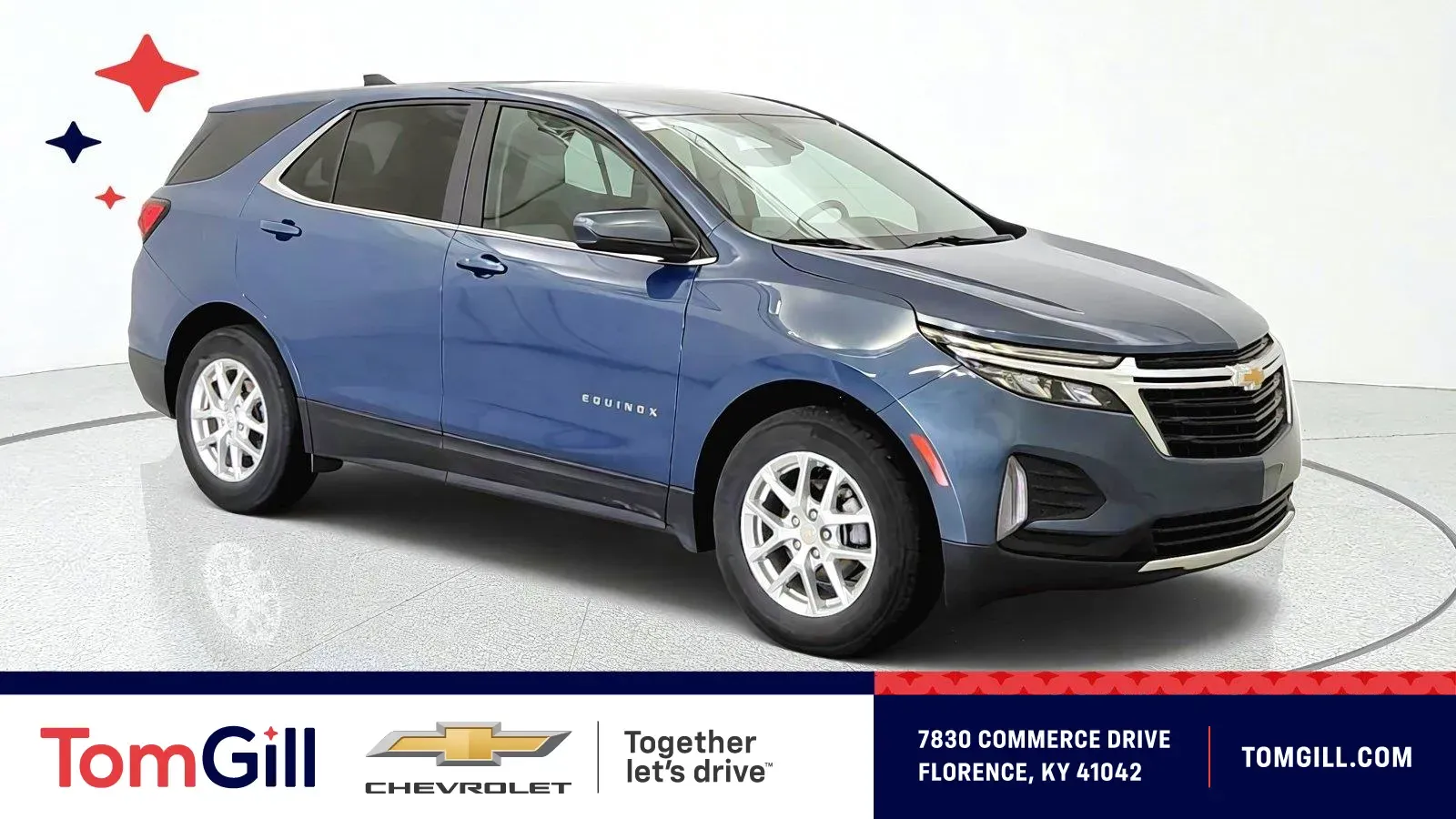 Blue 2024 Chevrolet Equinox LT for sale in Florence, KY