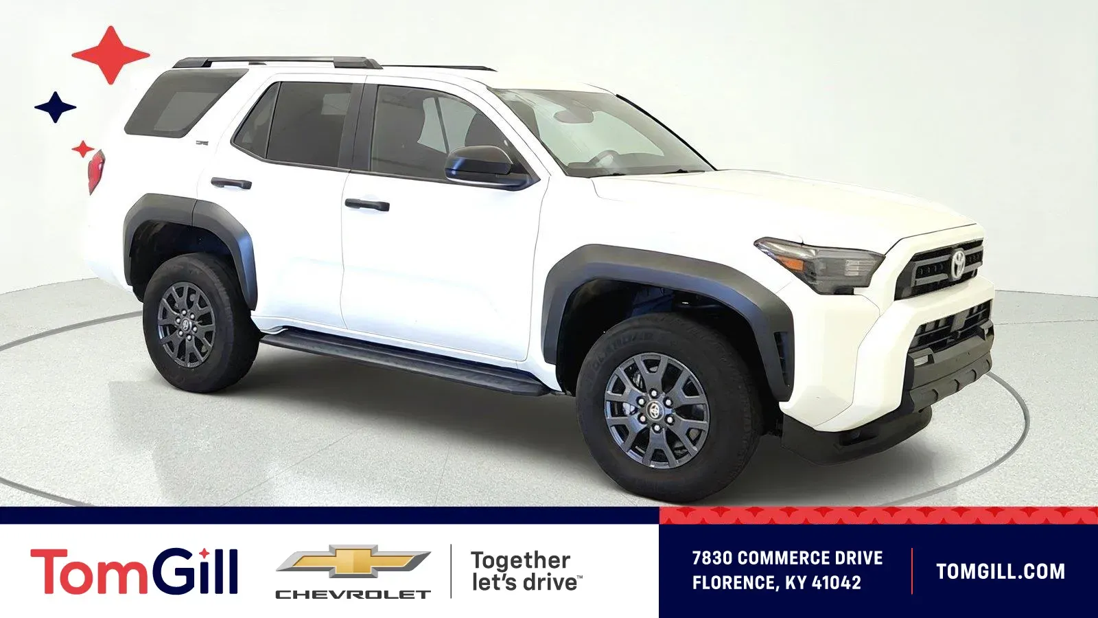 White 2025 Toyota 4Runner SR5 for sale in Florence, KY