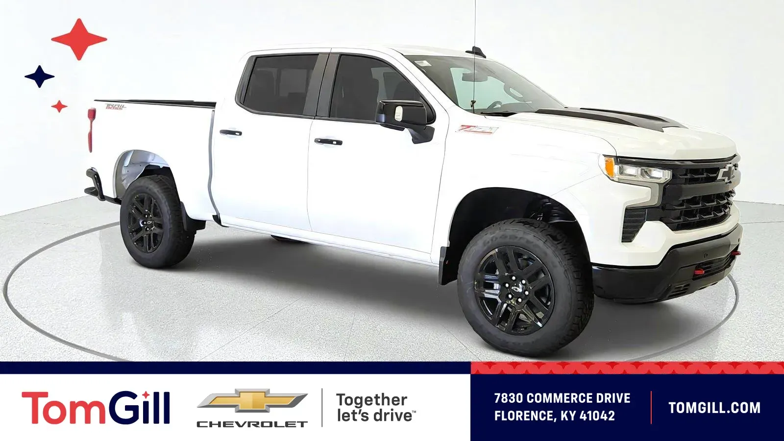 White 2026 Chevrolet Silverado 1500 LT Trail Boss for sale in Florence, KY
