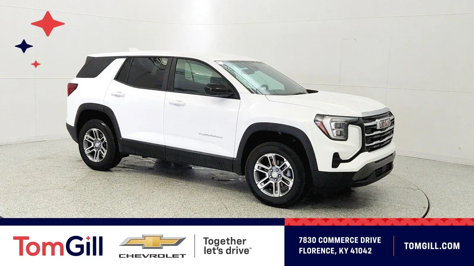 White 2026 GMC Terrain FWD Elevation for sale in Florence, KY