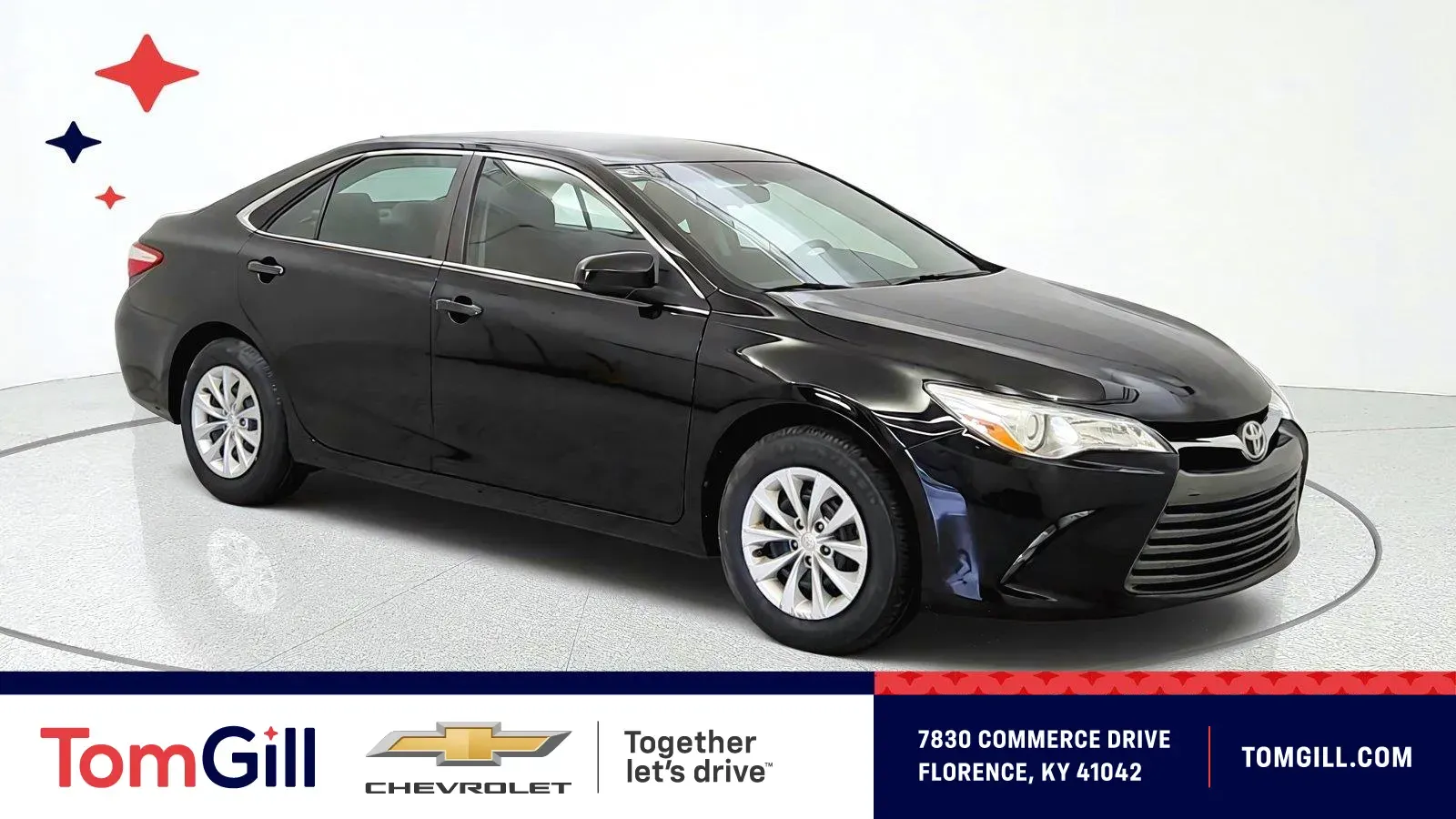 Black 2017 Toyota Camry LE for sale in Florence, KY