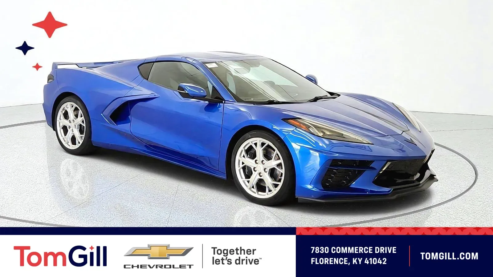 Blue 2021 Chevrolet Corvette 2LT for sale in Florence, KY
