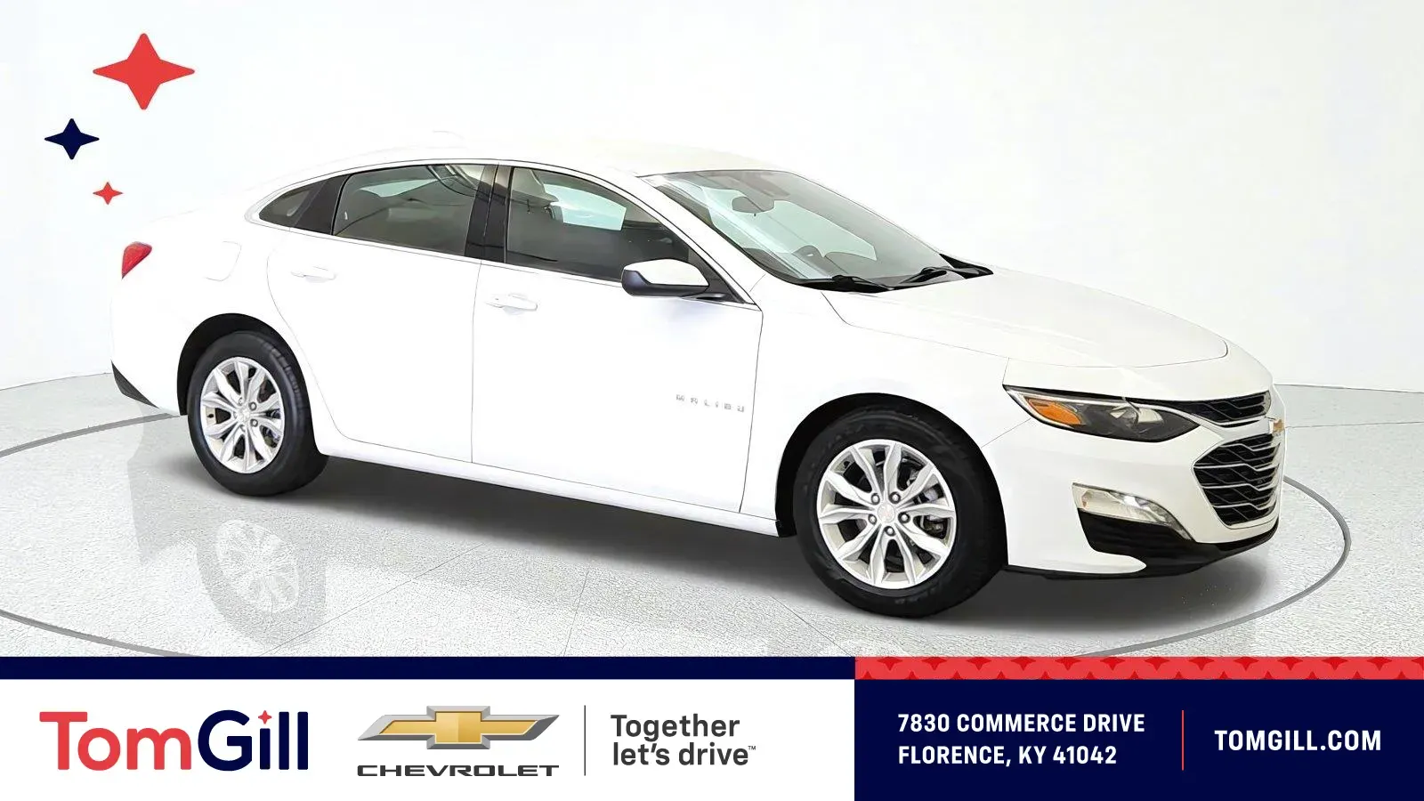 White 2024 Chevrolet Malibu LT for sale in Florence, KY