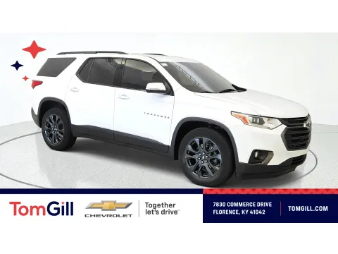 White 2021 Chevrolet Traverse RS for sale in Florence, KY