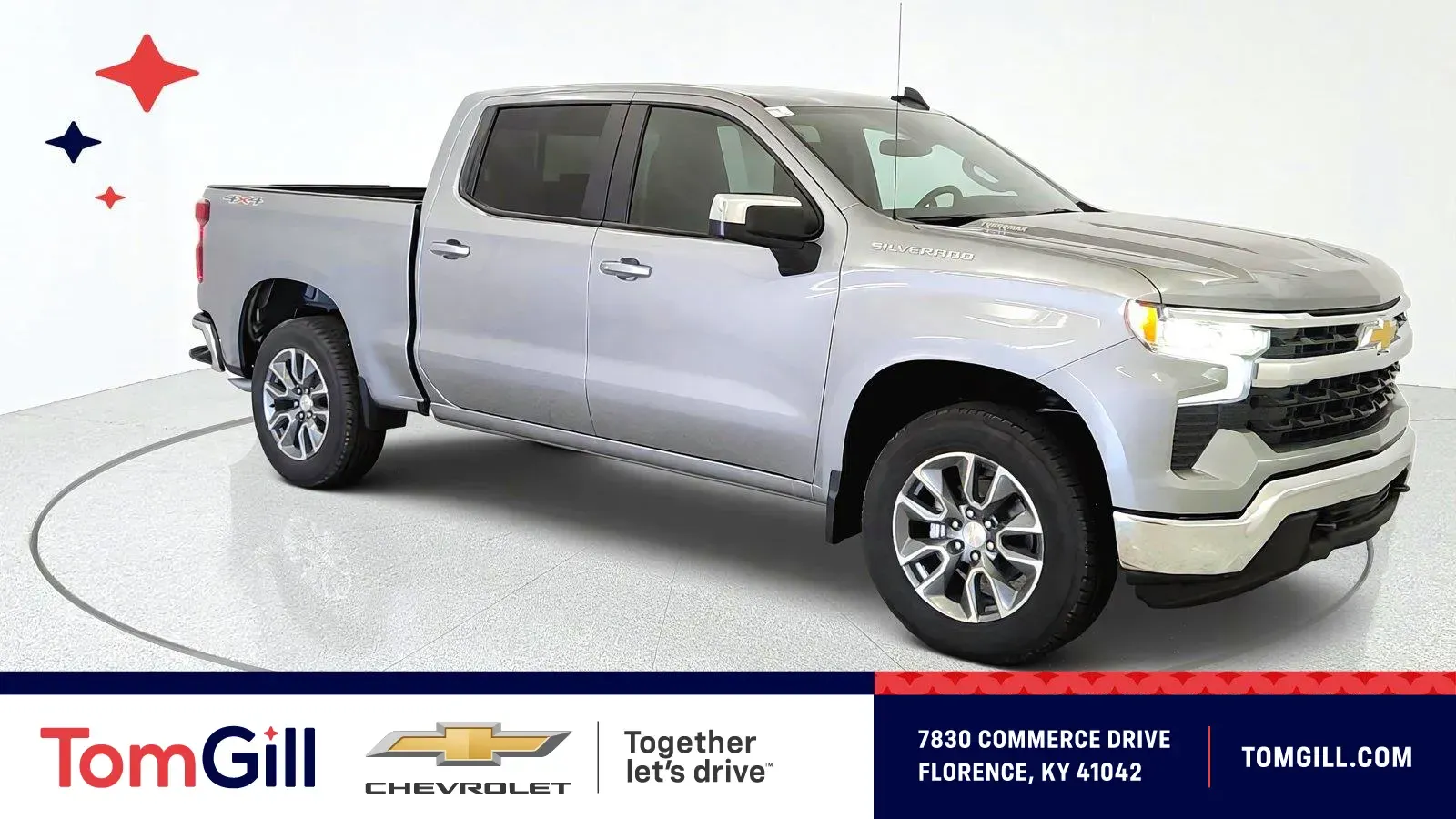 Gray 2026 Chevrolet Silverado 1500 LT for sale in Florence, KY