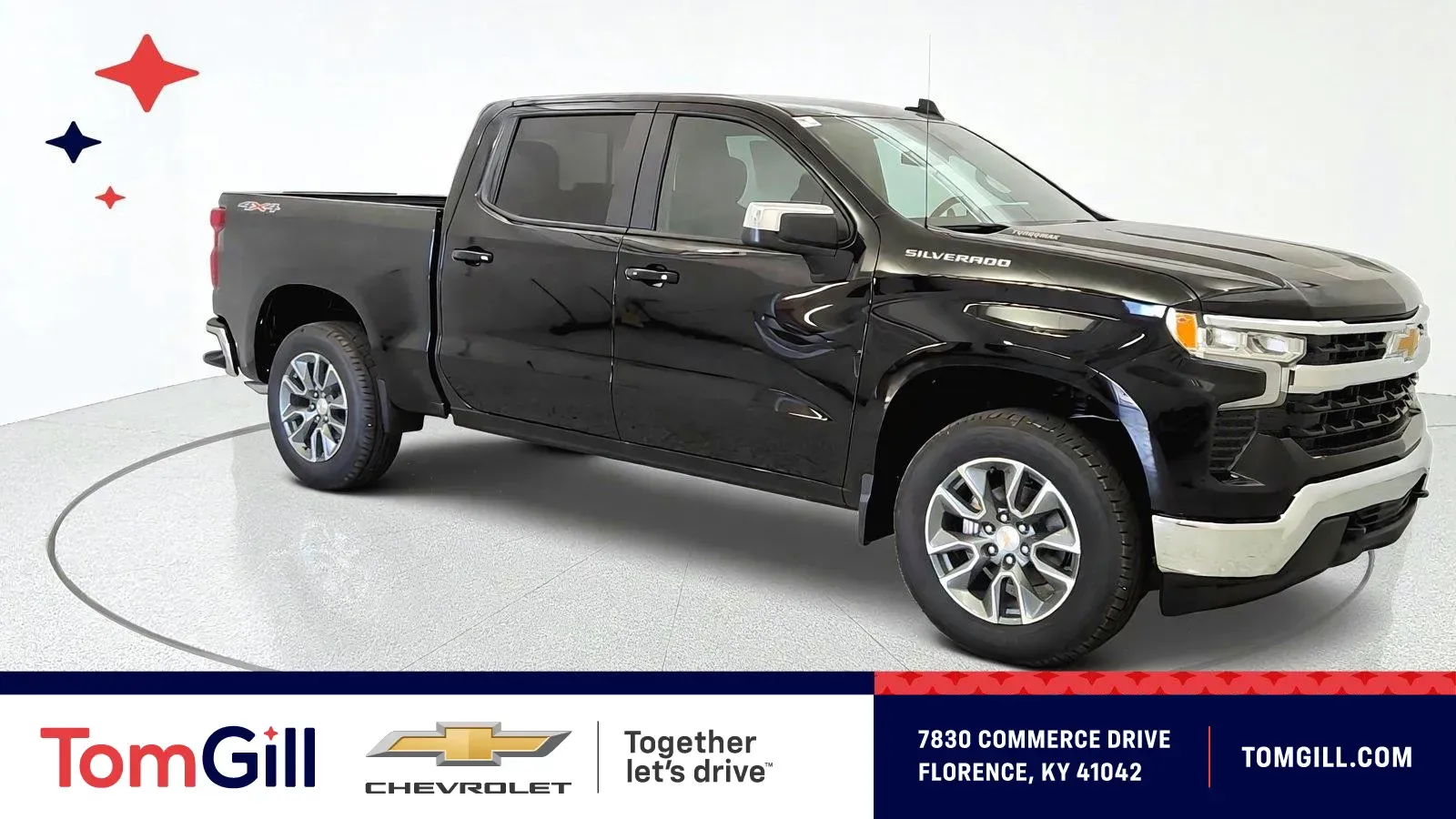 Black 2026 Chevrolet Silverado 1500 LT for sale in Florence, KY