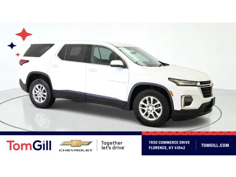 White 2022 Chevrolet Traverse LS for sale in Florence, KY