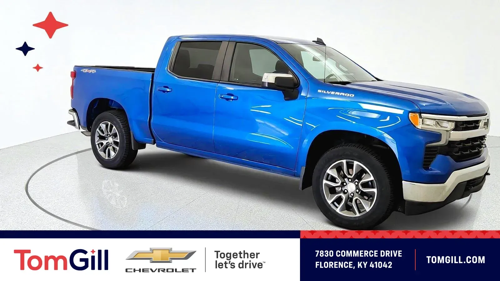 Blue 2023 Chevrolet Silverado 1500 LT for sale in Florence, KY