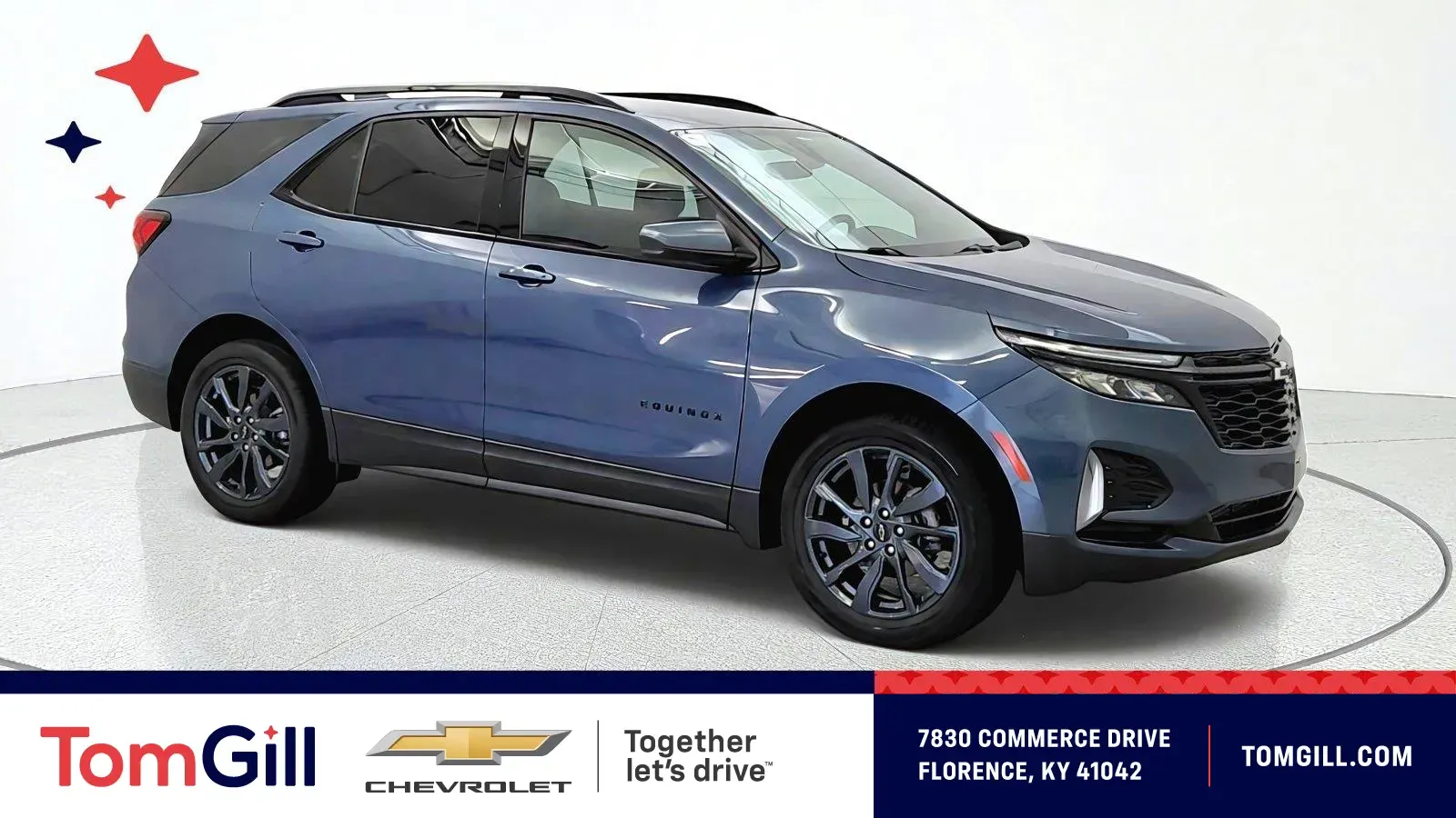 Blue 2024 Chevrolet Equinox RS for sale in Florence, KY