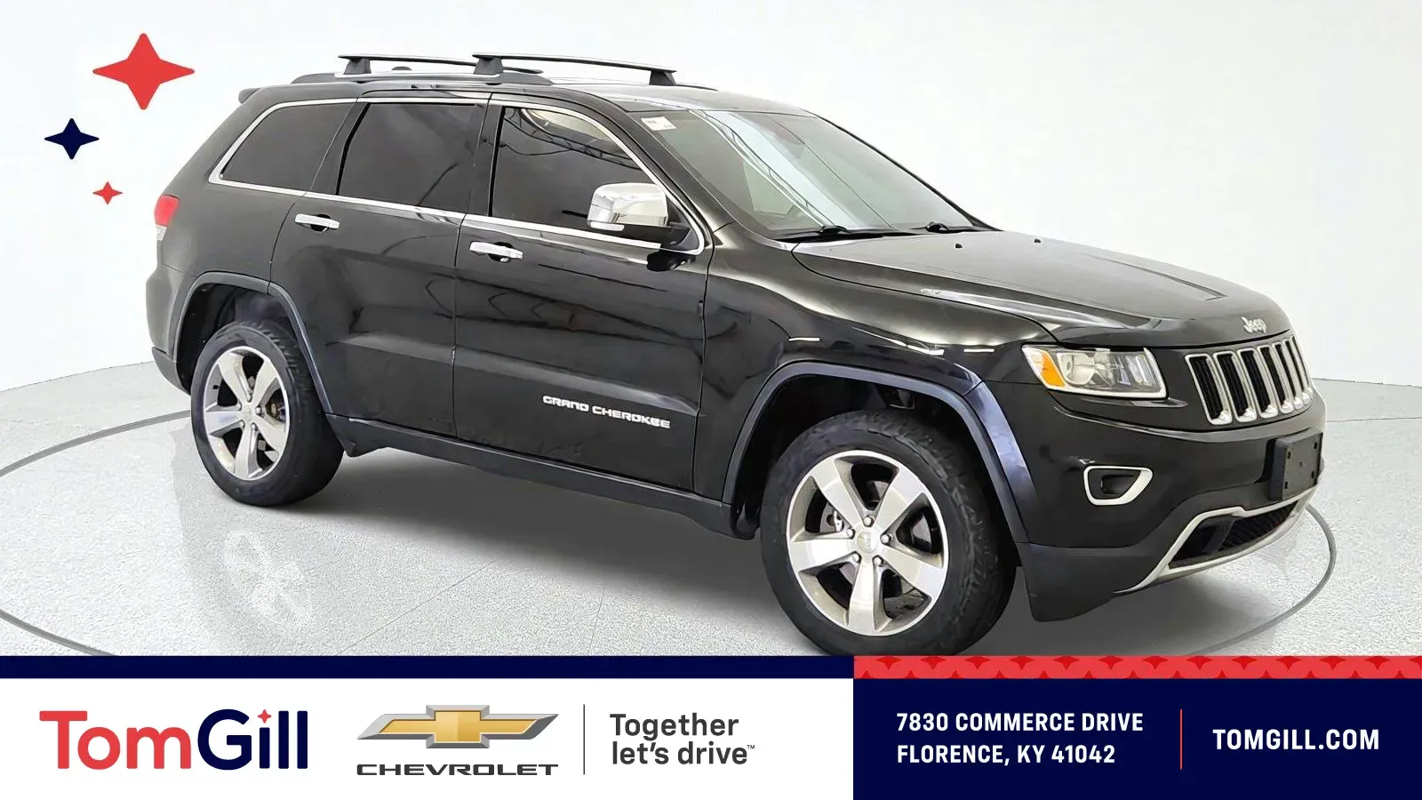 Black 2015 Jeep Grand Cherokee Limited for sale in Florence, KY