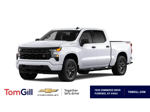 White 2026 Chevrolet Silverado 1500 Custom for sale in Florence, KY