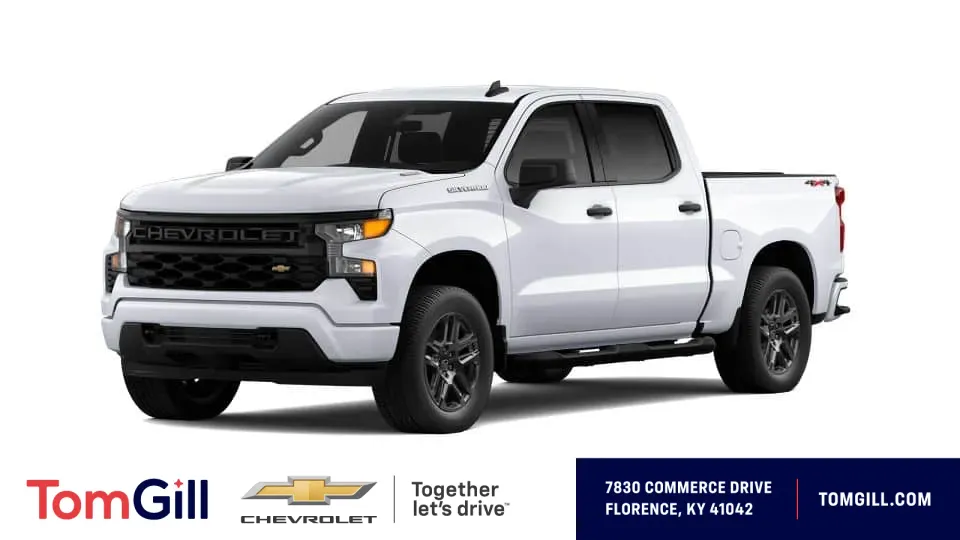 White 2026 Chevrolet Silverado 1500 Custom for sale in Florence, KY