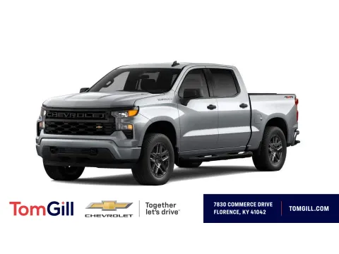 Gray 2026 Chevrolet Silverado 1500 Custom for sale in Florence, KY