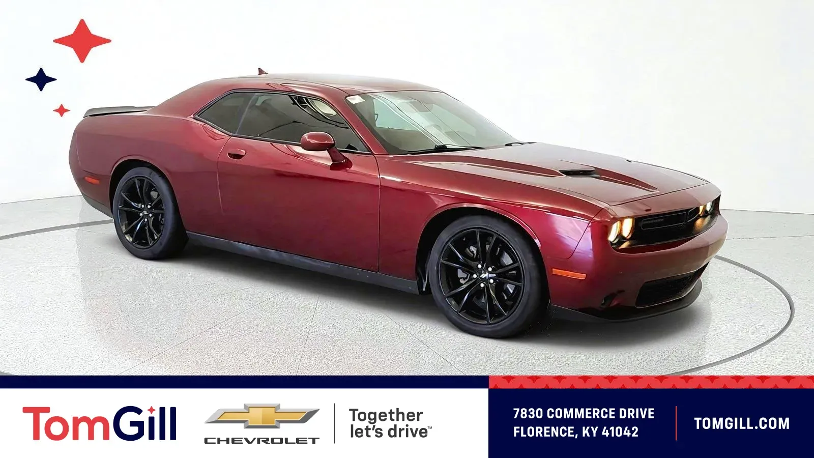 Red 2017 Dodge Challenger SXT Plus for sale in Florence, KY