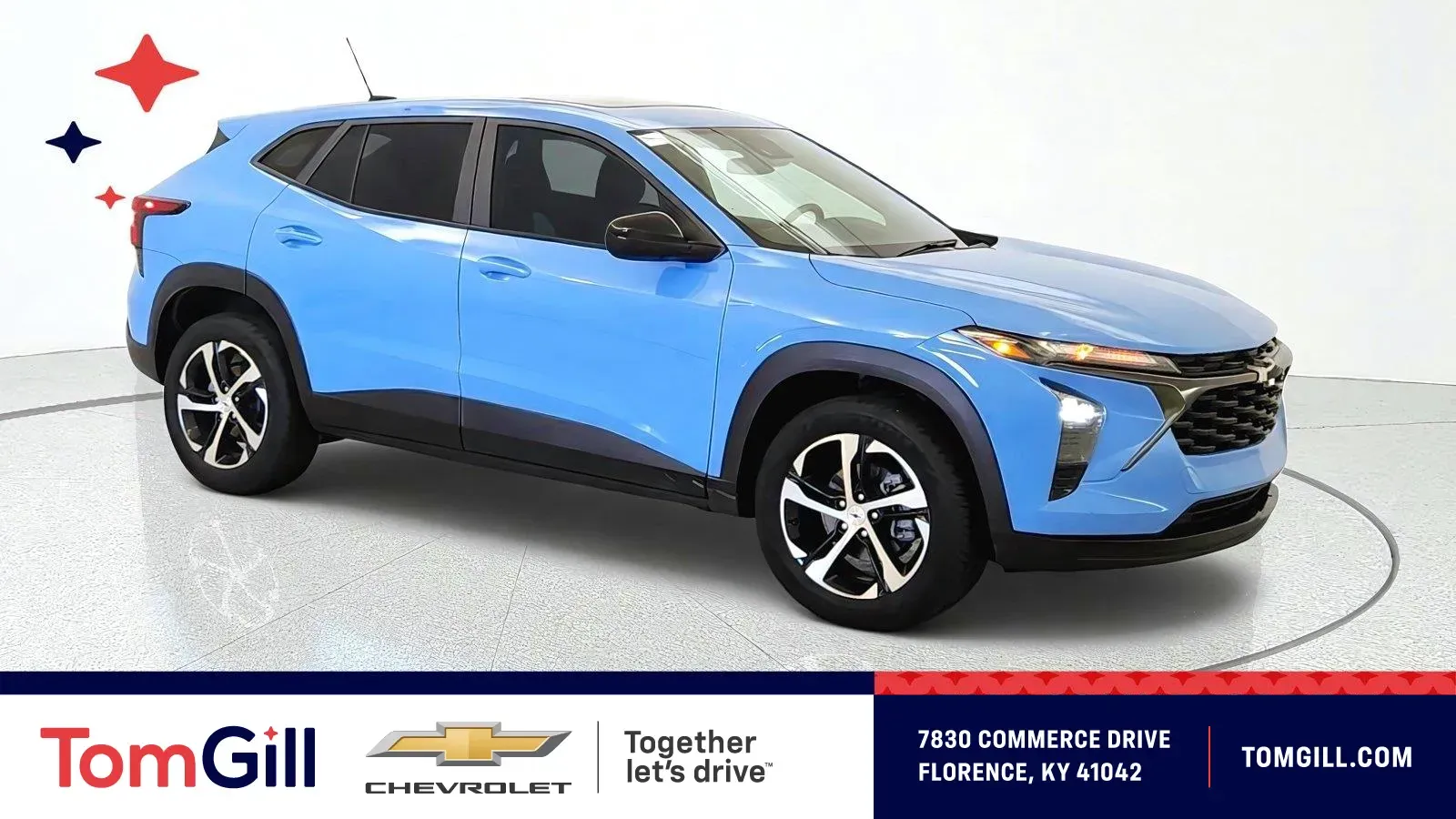 Blue 2024 Chevrolet Trax 1RS for sale in Florence, KY