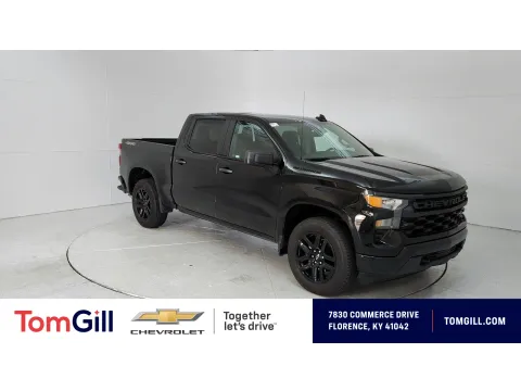 Black 2023 Chevrolet Silverado 1500 Custom for sale in Florence, KY