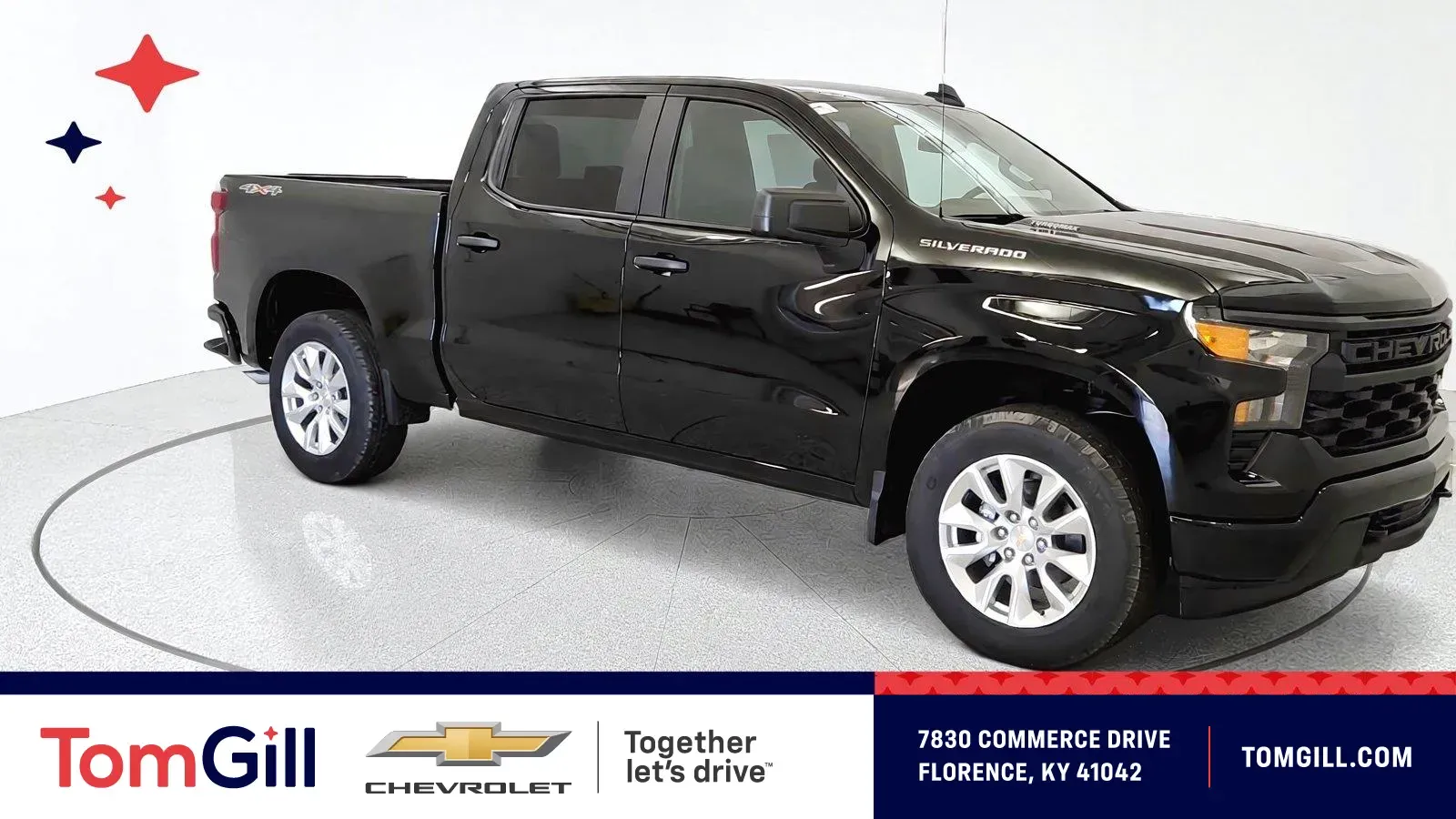 Black 2026 Chevrolet Silverado 1500 Custom for sale in Florence, KY