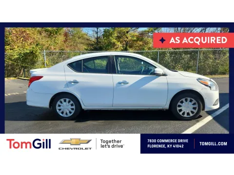 White 2018 Nissan Versa Sedan SV for sale in Florence, KY