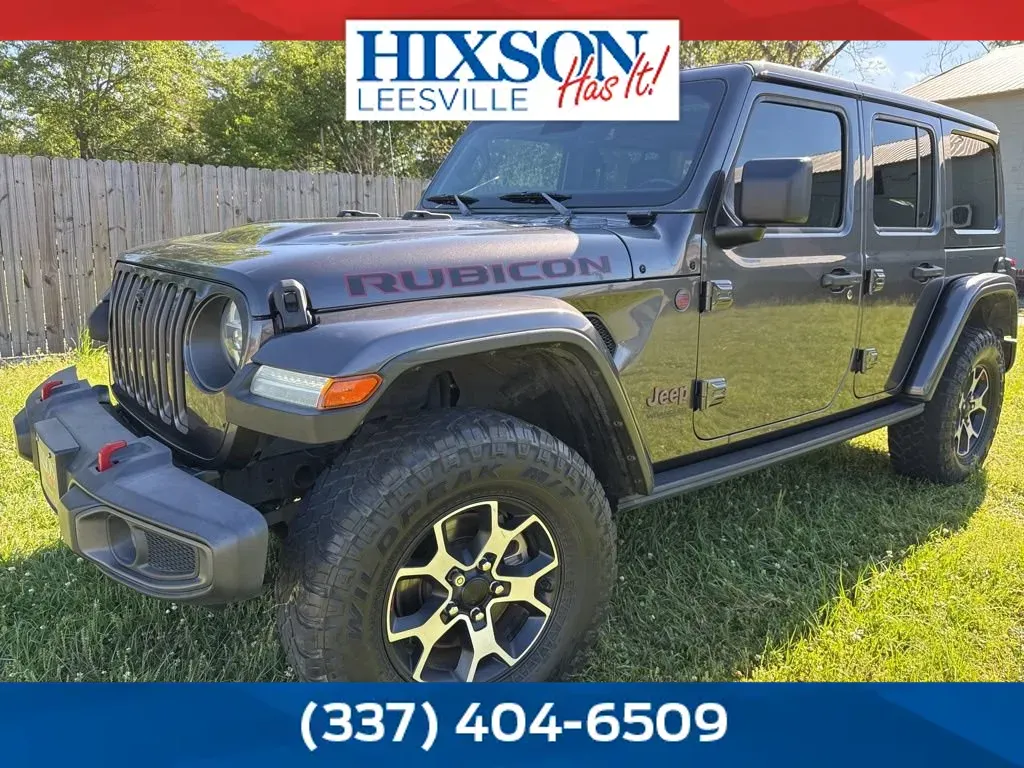 Gray 2021 Jeep Wrangler Unlimited Rubicon for sale in DeRidder, LA