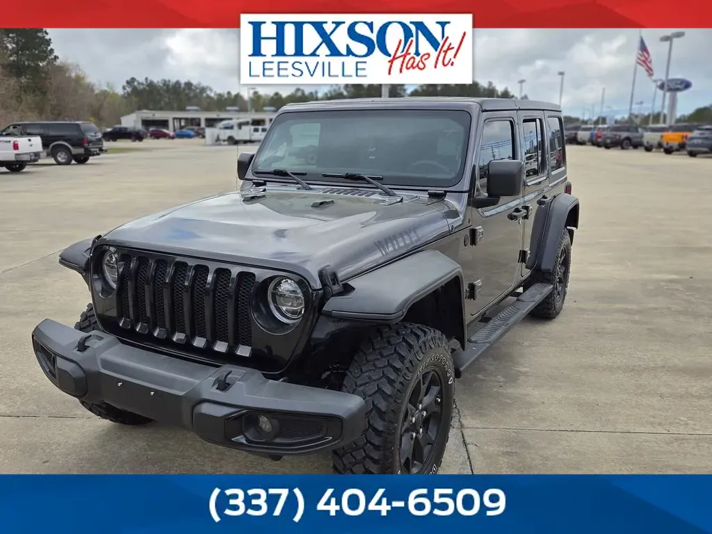 Gray 2021 Jeep Wrangler Unlimited Willys Sport for sale in DeRidder, LA