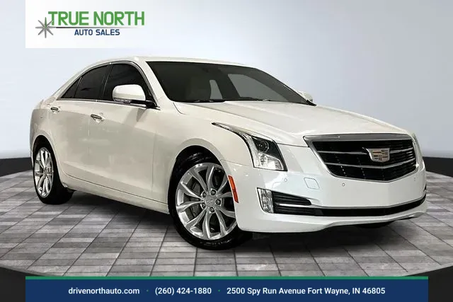 White 2017 Cadillac ATS 3.6L Premium Luxury for sale in Fort Wayne, IN