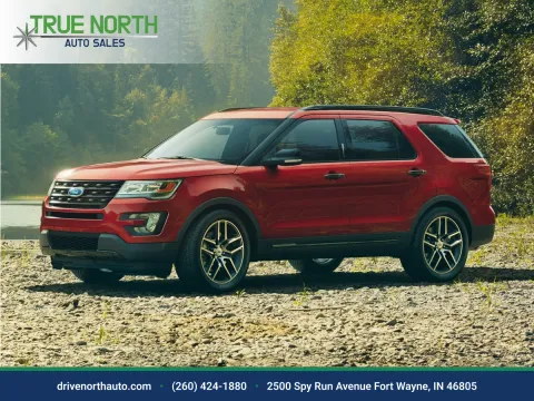 Red 2016 Ford Explorer XLT for sale in Fort Wayne, IN