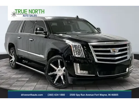 Black 2017 Cadillac Escalade ESV Premium for sale in Fort Wayne, IN