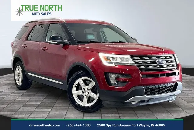 Red 2016 Ford Explorer XLT for sale in Fort Wayne, IN