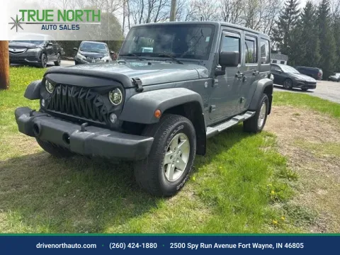 Gray 2014 Jeep Wrangler Unlimited Sport for sale in Fort Wayne, IN