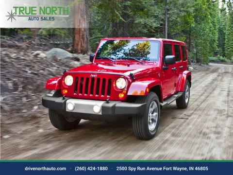 White 2014 Jeep Wrangler Unlimited Sahara for sale in Fort Wayne, IN