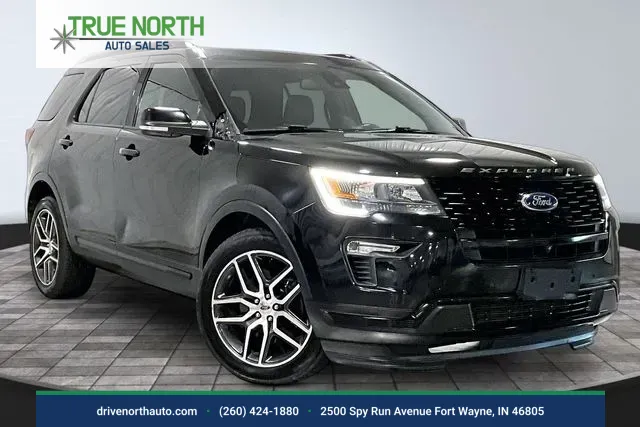 Black 2018 Ford Explorer Sport for sale in Fort Wayne, IN
