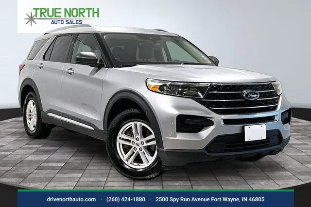 Silver 2023 Ford Explorer XLT for sale in Fort Wayne, IN