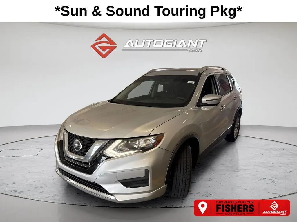 Silver 2018 Nissan Rogue SV for sale in Fishers, IN