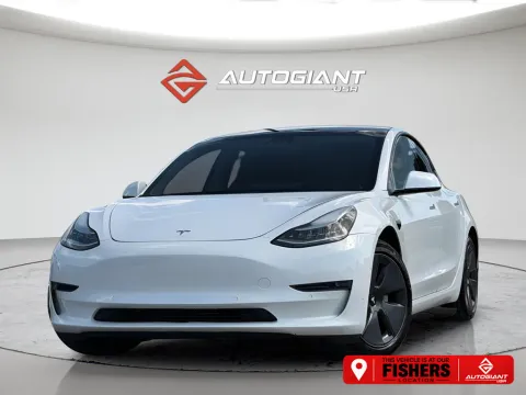 White 2021 Tesla Model 3 Standard Range Plus for sale in Fishers, IN