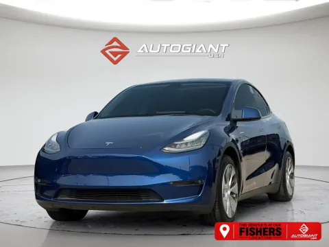 Blue 2021 Tesla Model Y Standard Range for sale in Fishers, IN