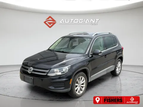 Black 2017 Volkswagen Tiguan 2.0T Wolfsburg Edition for sale in Fishers, IN