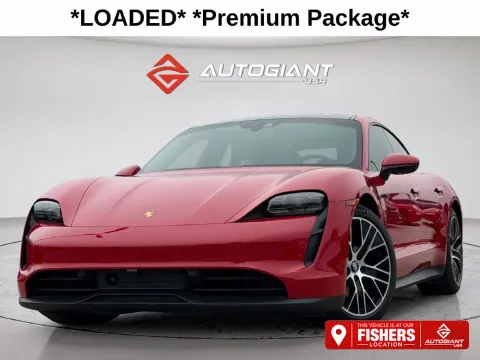 Red 2021 Porsche Taycan 4S for sale in Fishers, IN