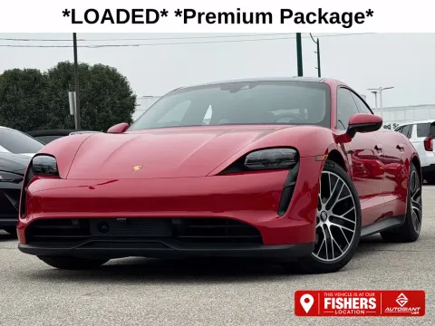 Red 2021 Porsche Taycan 4S for sale in Fishers, IN