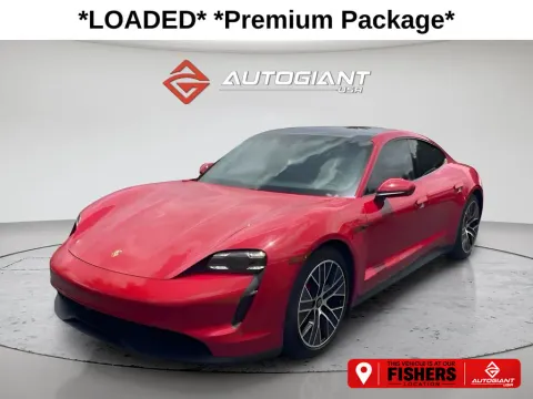 Red 2021 Porsche Taycan 4S for sale in Fishers, IN