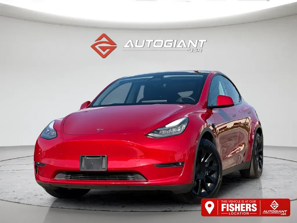 Red 2021 Tesla Model Y Standard Range for sale in Fishers, IN