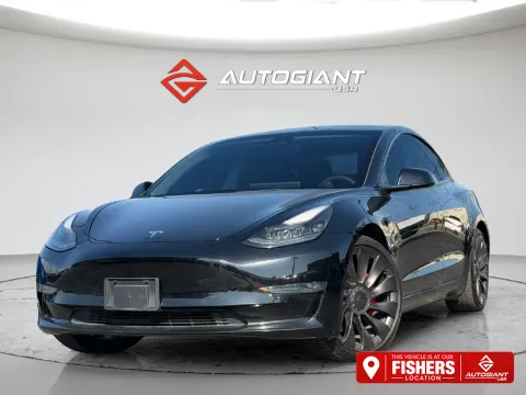 Black 2022 Tesla Model 3 Performance for sale in Fishers, IN