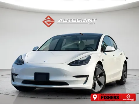 White 2021 Tesla Model 3 Standard Range Plus for sale in Fishers, IN